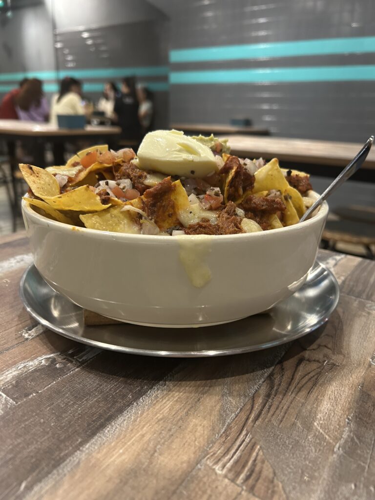 Pork Chilli Nachos at Yat Sing Smokehouse