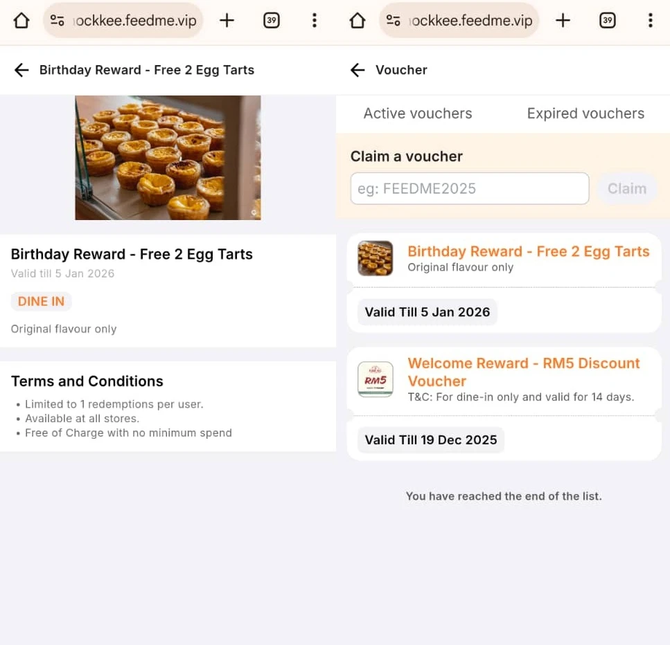 hock kee birthday promo